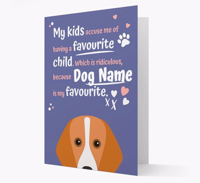 'Favourite Child' - Personalised {breedFullName} Card 